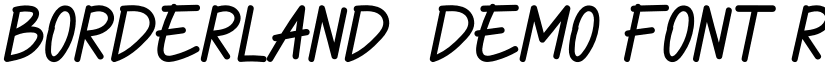 Borderland-DEMO FONT Regular font