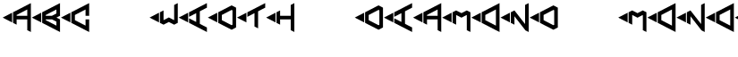 ABC-Width-Diamond-Monogram Regular font