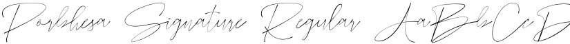 Porbhesa Signature font download