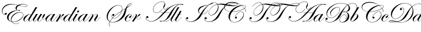 Edwardian Scr Alt ITC TT font download