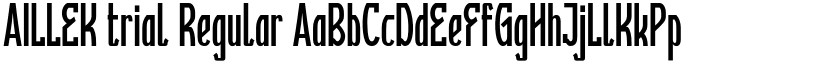 AILLEK trial Regular font