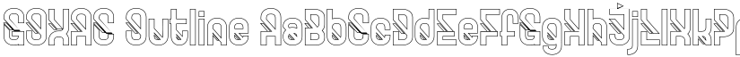 GOXAC Outline font