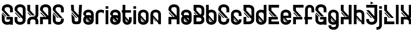 GOXAC Variation font