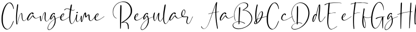 Changetime Regular font