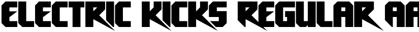 electrIc kIckS Regular font