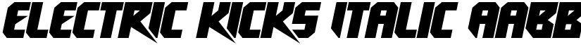 electrIc kIckS Italic font