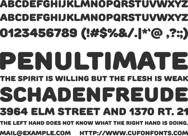 Rounds Black font preview