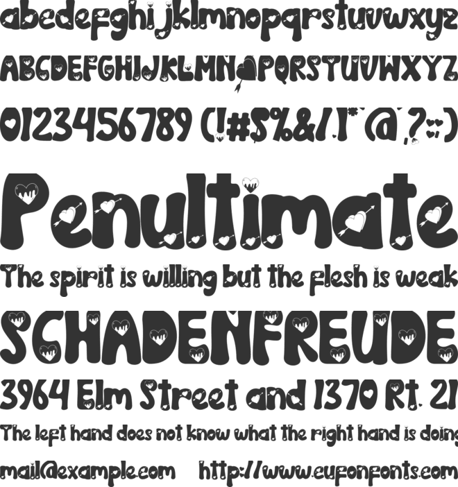 Really Love font preview