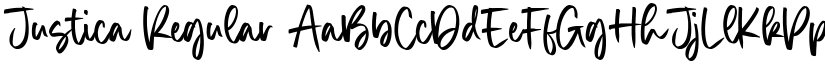 Justica Regular font