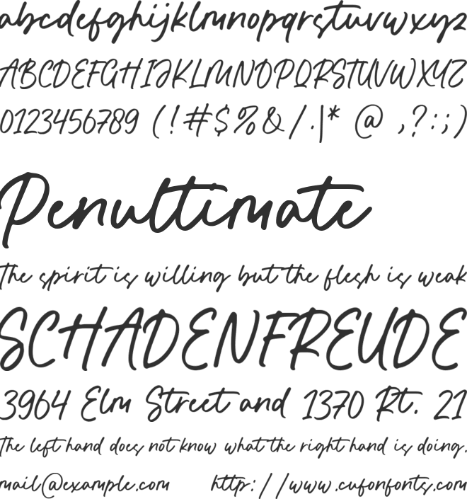 Humble Monster font preview