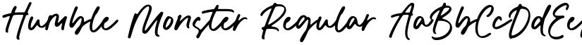 Humble Monster Regular font
