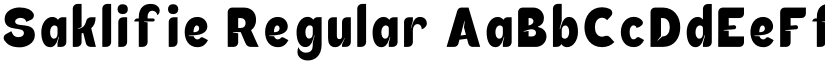 Saklifie Regular font