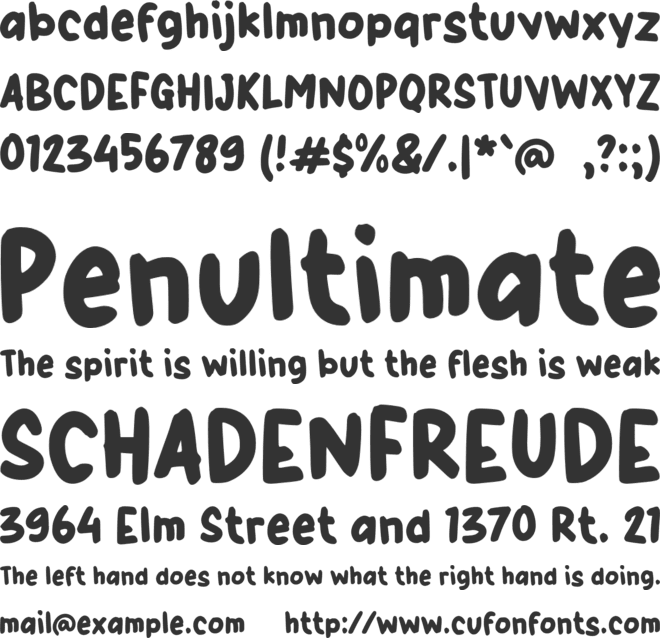 g Good Food font preview