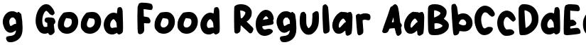 g Good Food Regular font