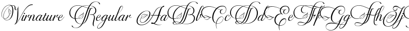 Virnature Regular font