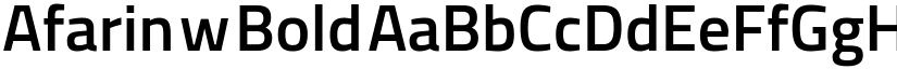 Afarin w Bold font