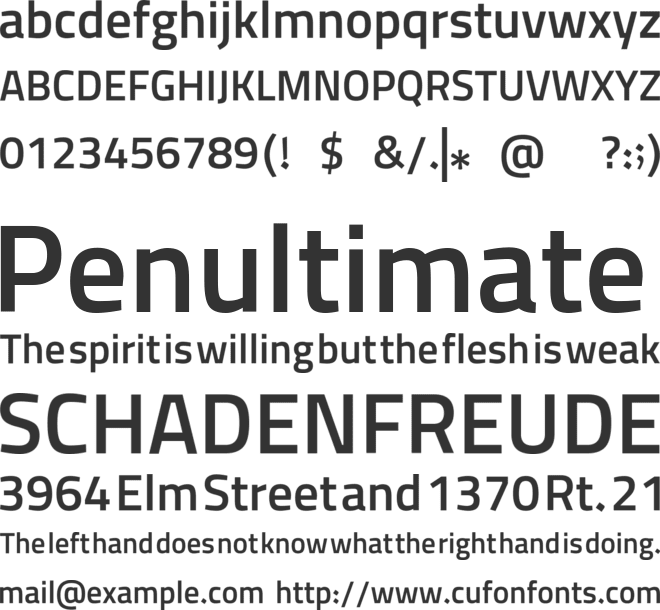 Afarinw  font preview