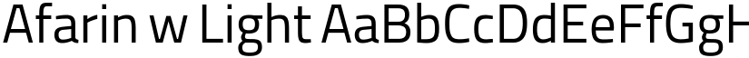 Afarin w Light font