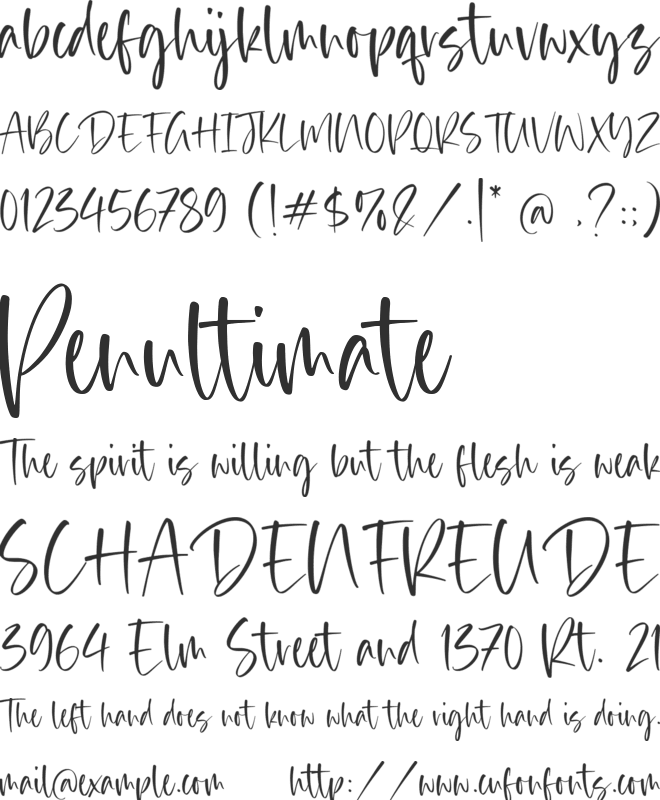 Rustic Homes font preview