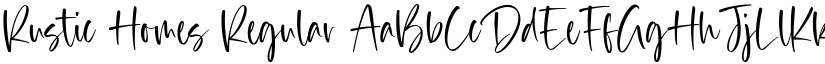 Rustic Homes Regular font