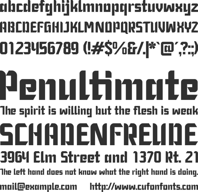 Mawoot font preview