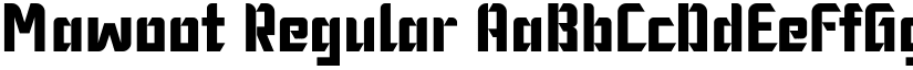 Mawoot Regular font