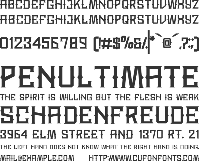 JURASICK font preview