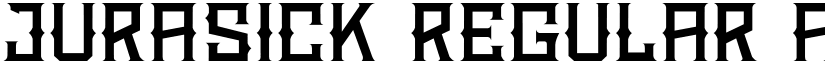 JURASICK Regular font