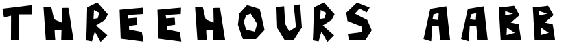 ThreeHours font