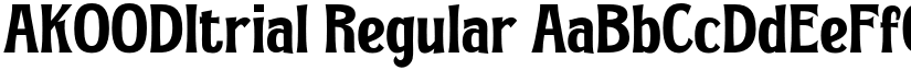 AKOODItrial Regular font