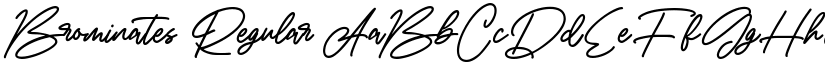 Brominates font download