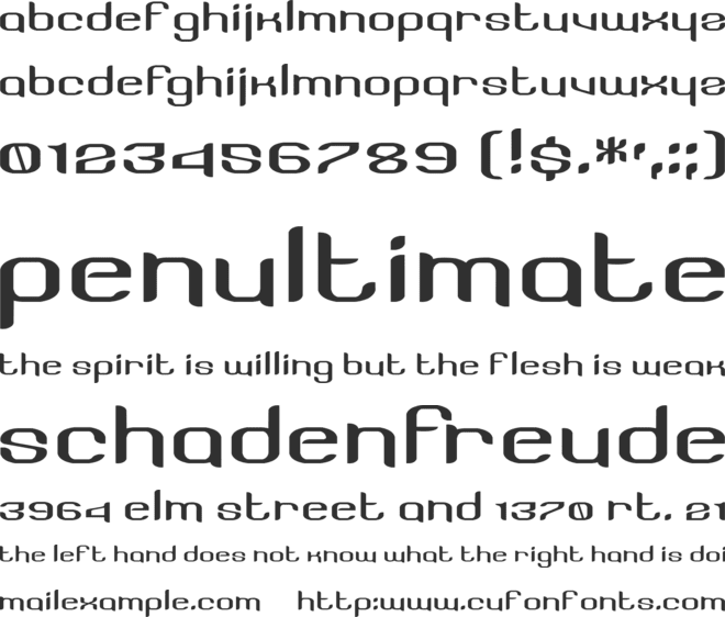 Licorice font preview