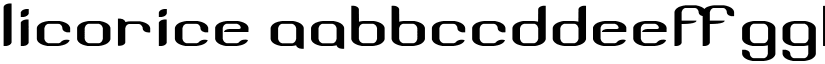 Licorice font