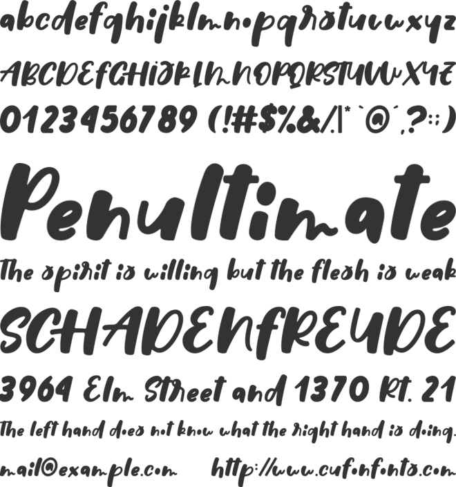 Dance Sugar font preview