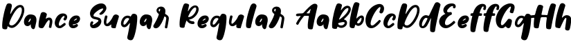 Dance Sugar Regular font
