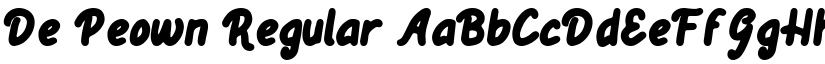 De Peown font download