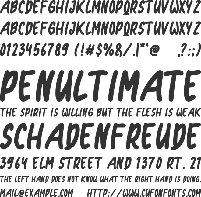 Retriever font preview