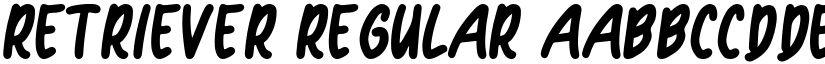 Retriever Regular font
