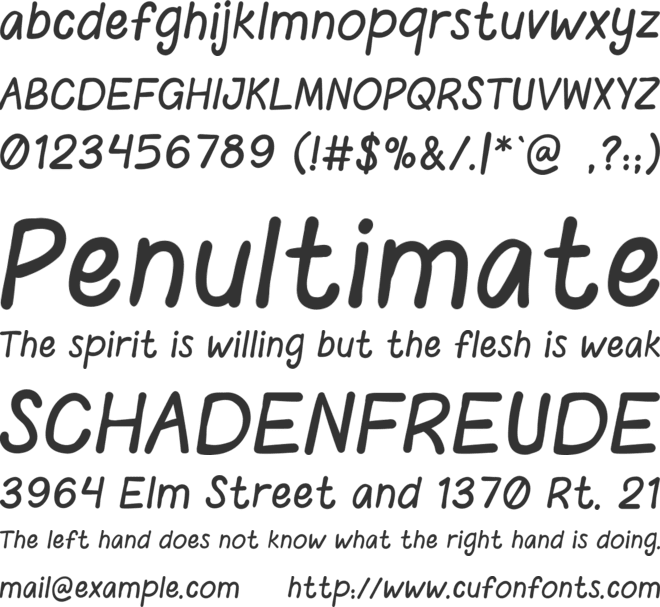 Teen-Poem font preview