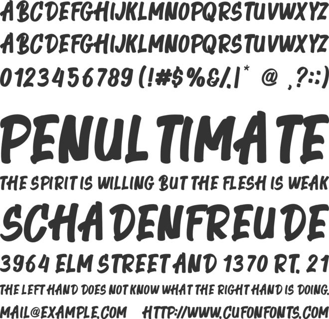 Theora Gormes font preview