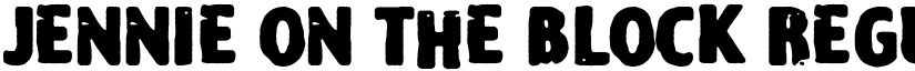 Jennie on the Block Regular font
