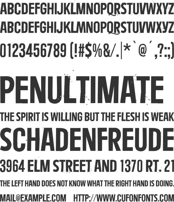 Kontemporary font preview