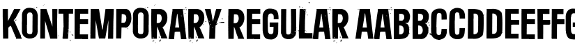 Kontemporary Regular font