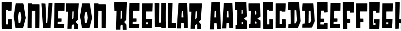 Converon Regular font