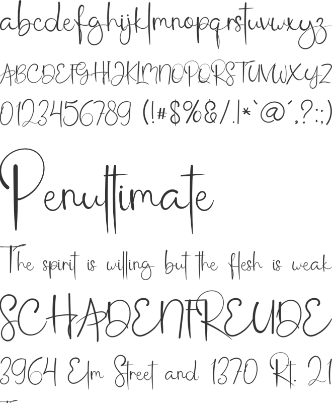 Pastella Autography font preview