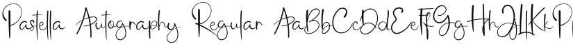 Pastella Autography font download
