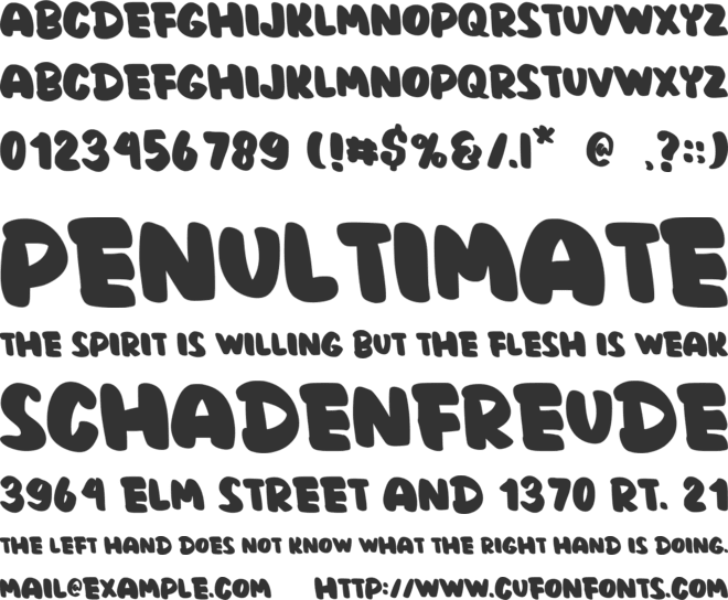 Daren Bulky font preview