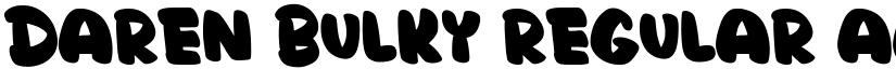 Daren Bulky Regular font