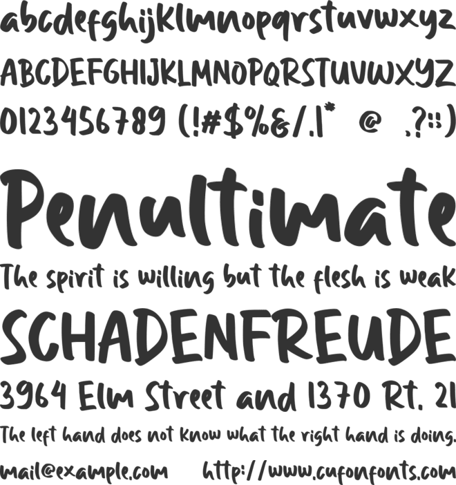 Daily Keisha font preview