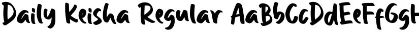 Daily Keisha Regular font